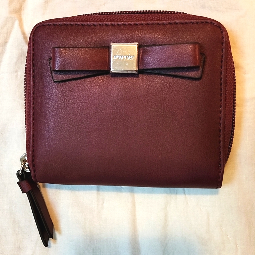 Nine West Maroon Bow Wallet